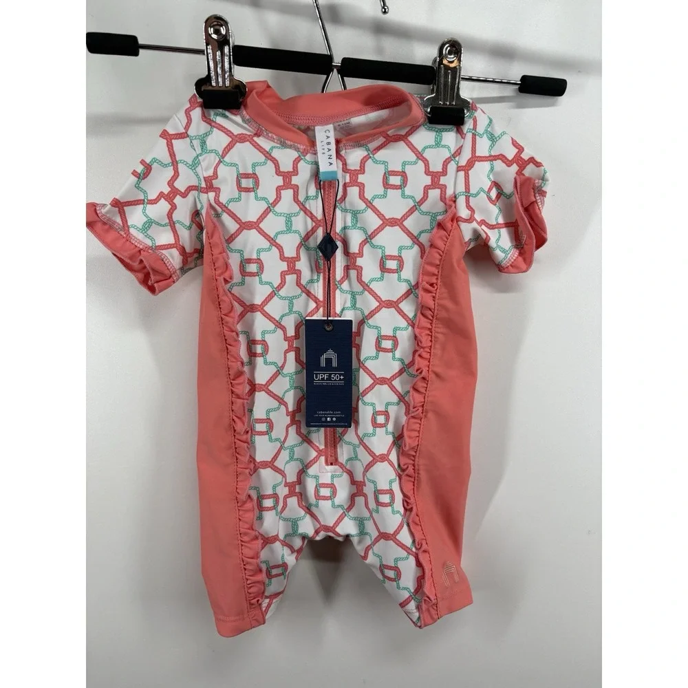 Cabana Life • Rashguard Girls Size 6- 12m • 50+ UV Protection • Swimwear New